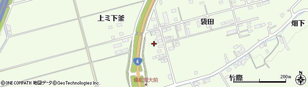 岩手県一関市萩荘白山田周辺の地図