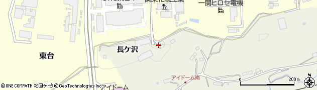 岩手県一関市滝沢長ケ沢周辺の地図