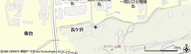 岩手県一関市滝沢（長ケ沢）周辺の地図