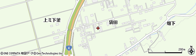 岩手県一関市萩荘（袋田）周辺の地図