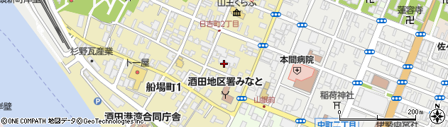 株式会社まるやま　酒田店周辺の地図