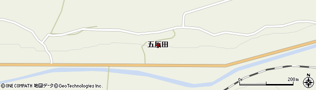 岩手県一関市室根町折壁（五反田）周辺の地図