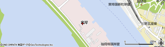 山形県酒田市宮野浦（家岸）周辺の地図