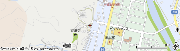 宮城県気仙沼市港周辺の地図