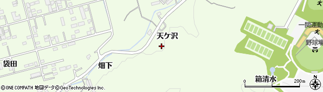 岩手県一関市萩荘天ケ沢周辺の地図