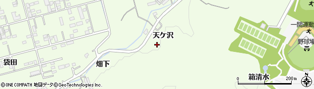 岩手県一関市萩荘（天ケ沢）周辺の地図