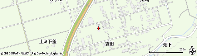 岩手県一関市萩荘袋田164周辺の地図