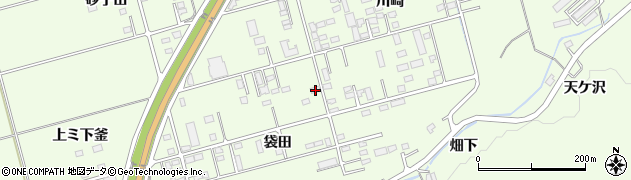 岩手県一関市萩荘袋田156周辺の地図
