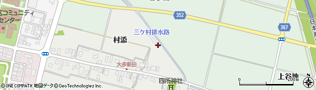 山形県酒田市大多新田村添46-1周辺の地図