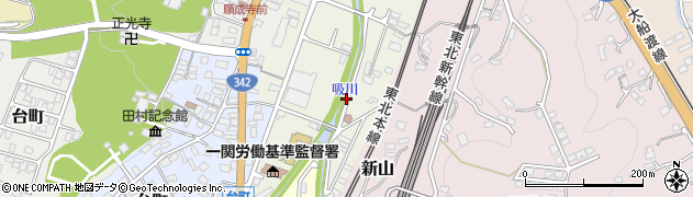 岩手県一関市旭町周辺の地図