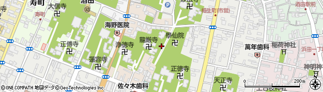 山形県酒田市中央東町周辺の地図