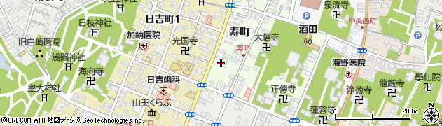 酒田寿町郵便局 ＡＴＭ周辺の地図
