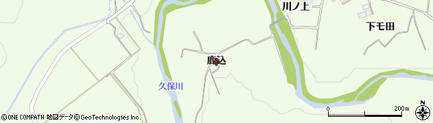 岩手県一関市萩荘（鹿込）周辺の地図