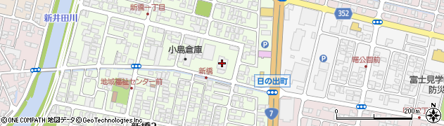 きらやか銀行セリア生活良品酒田新橋店 ＡＴＭ周辺の地図