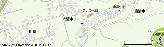 岩手県一関市萩荘大清水92周辺の地図