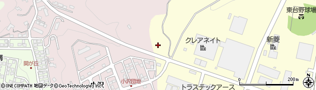 岩手県一関市東台周辺の地図