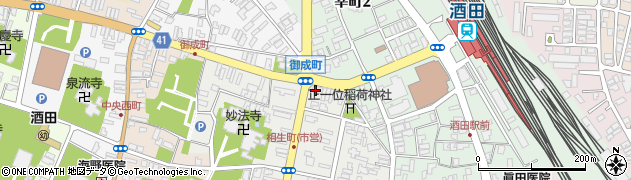 山形銀行酒田駅前支店周辺の地図
