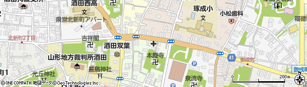 山形県酒田市寿町3-41周辺の地図