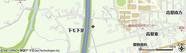 岩手県一関市萩荘（下モ下釜）周辺の地図