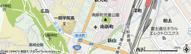 岩手県一関市新大町70周辺の地図