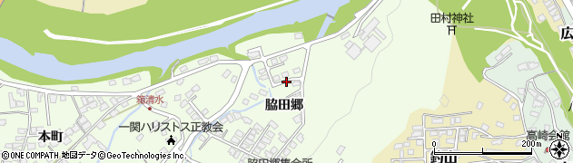 岩手県一関市萩荘（脇田郷）周辺の地図