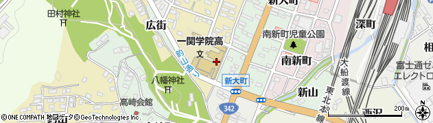 一関学院高等学校周辺の地図