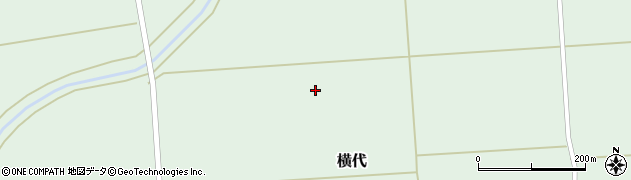 山形県酒田市横代横沼周辺の地図