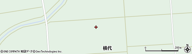 山形県酒田市横代（横沼）周辺の地図