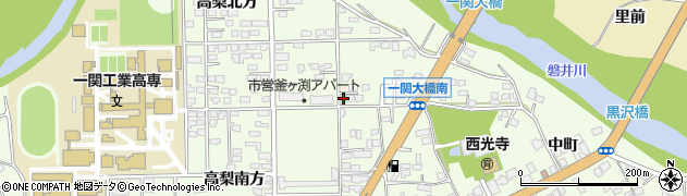 岩手県一関市萩荘釜ケ淵112周辺の地図