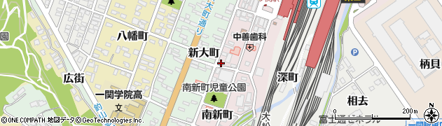 岩手県一関市駅前18周辺の地図