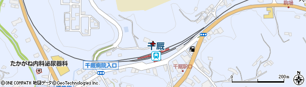 千厩駅周辺の地図