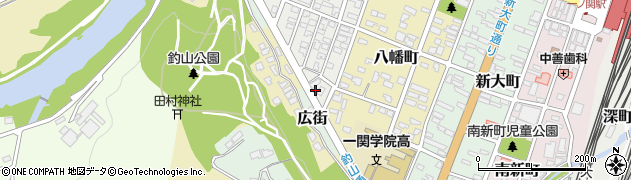 岩手県一関市城内8周辺の地図