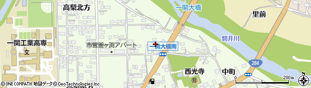 岩手県一関市萩荘釜ケ淵134周辺の地図