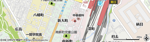 岩手県一関市駅前22周辺の地図