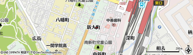 岩手県一関市新大町28周辺の地図