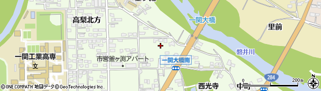 岩手県一関市萩荘釜ケ淵130周辺の地図