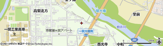 岩手県一関市萩荘釜ケ淵129-2周辺の地図