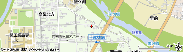 岩手県一関市萩荘釜ケ淵129周辺の地図