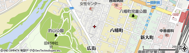 岩手県一関市城内9周辺の地図