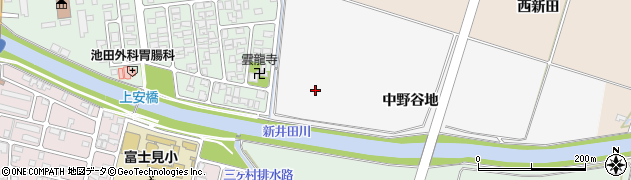 山形県酒田市吉田新田（中野谷地）周辺の地図