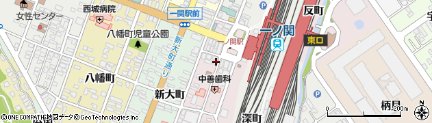 岩手県一関市駅前34周辺の地図