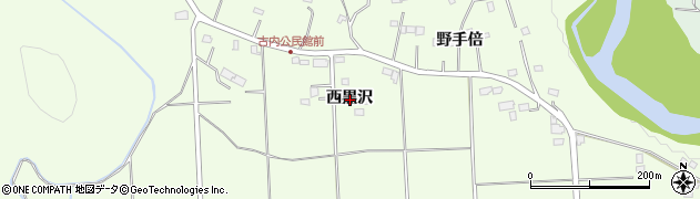岩手県一関市萩荘（西黒沢）周辺の地図