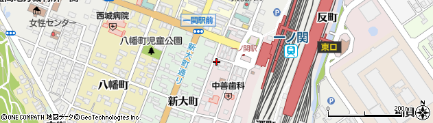 オリックスレンタカー一ノ関駅前店周辺の地図