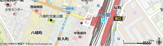 岩手県一関市駅前39周辺の地図