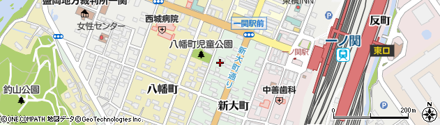 岩手県一関市新大町142周辺の地図