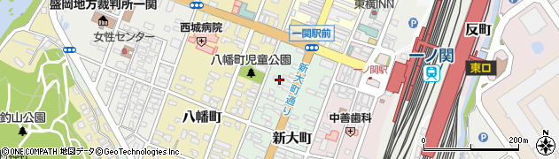 岩手県一関市新大町143周辺の地図