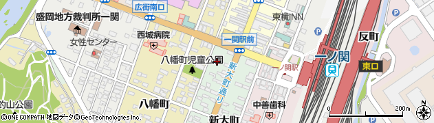 岩手県一関市新大町149周辺の地図