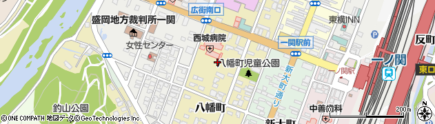 岩手県一関市八幡町2周辺の地図