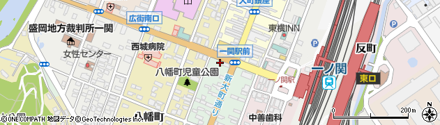 岩手県一関市新大町155周辺の地図