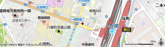 カラオケ時遊館 一関駅前店周辺の地図